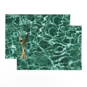 Capri Blue Grotto Sunlit Water Ripples Decor Collection Home Decor Collection sea reflections placemat design
