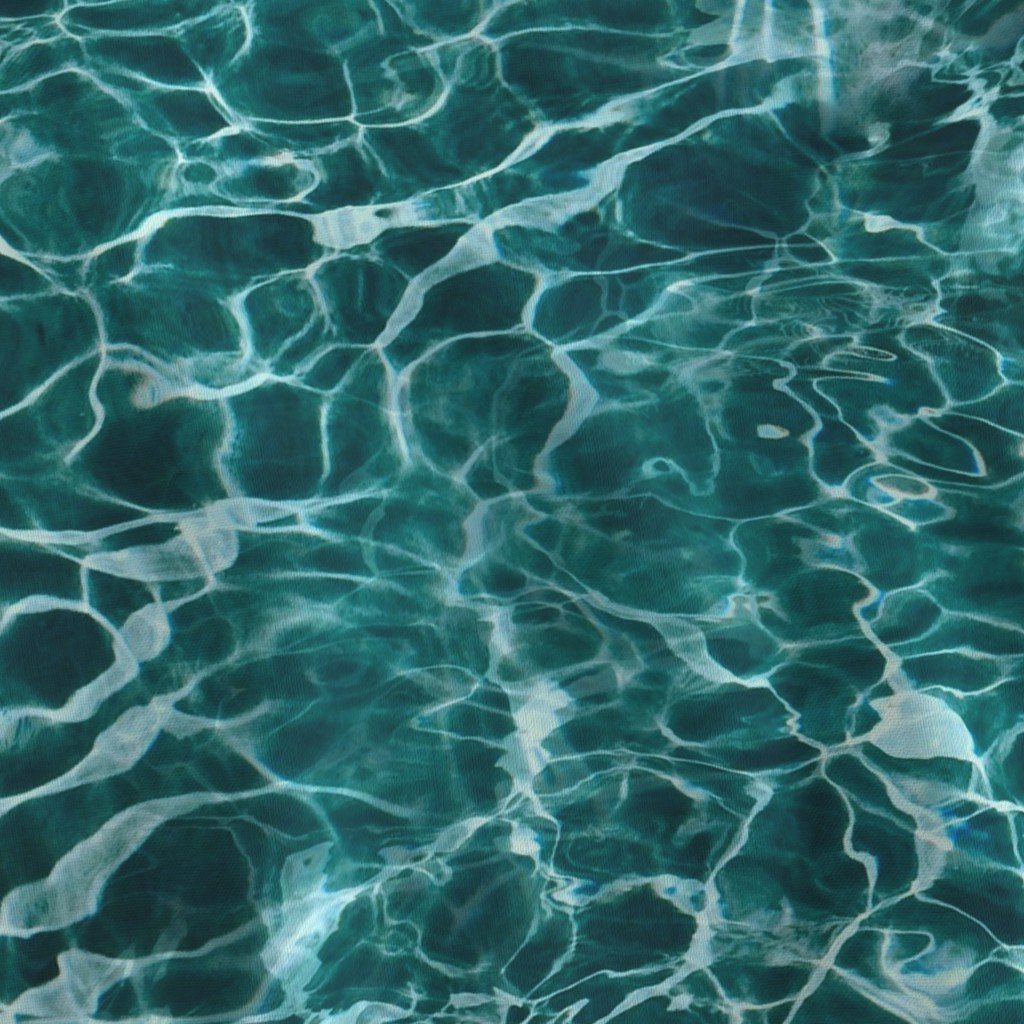 Kefalonia Melissani Lake Blue Water Ripples Fabric lagoon blue fabric