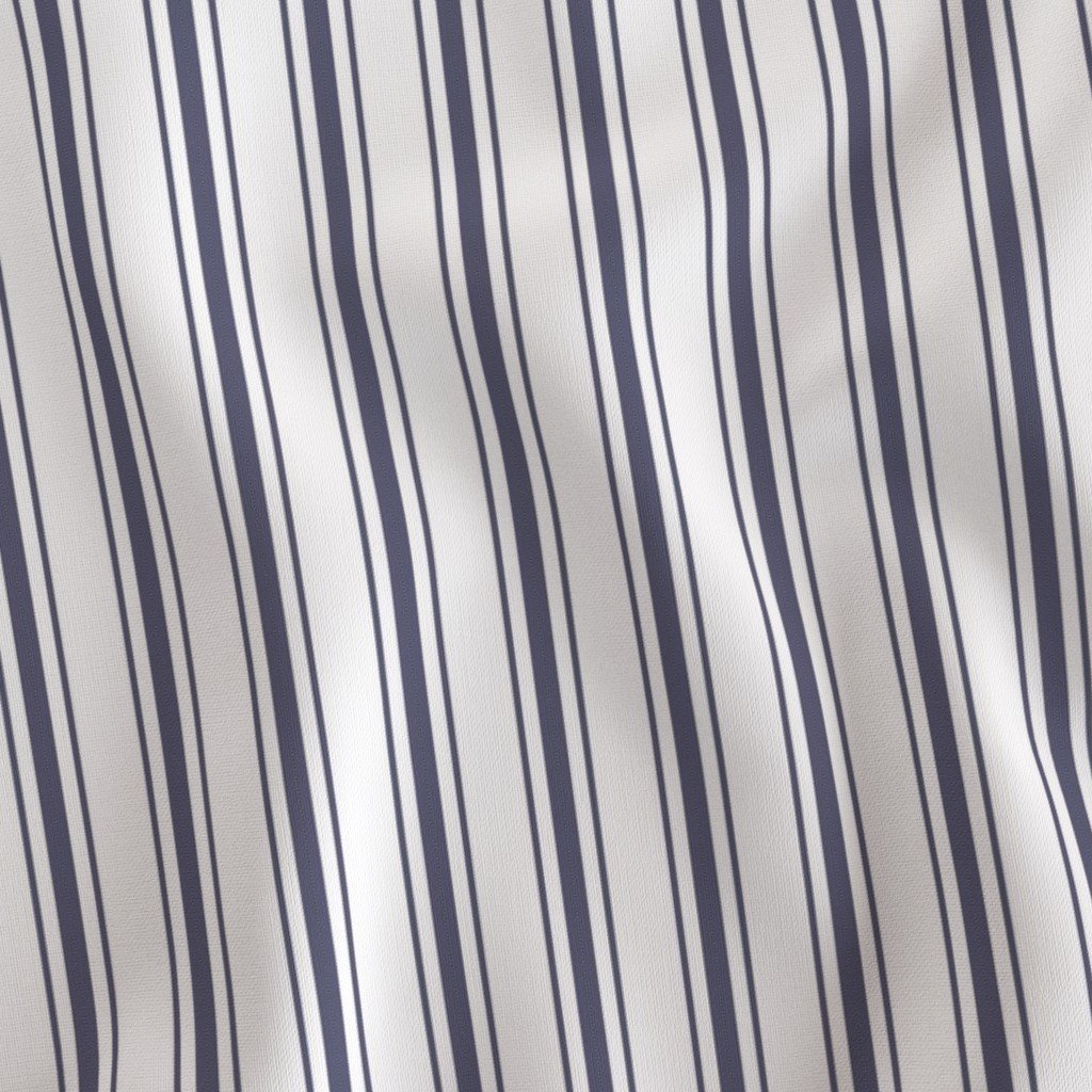 Mattress Ticking Midnight Blue Fabric dark blue fabric