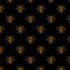 Royal Gold Queen Bees on Black