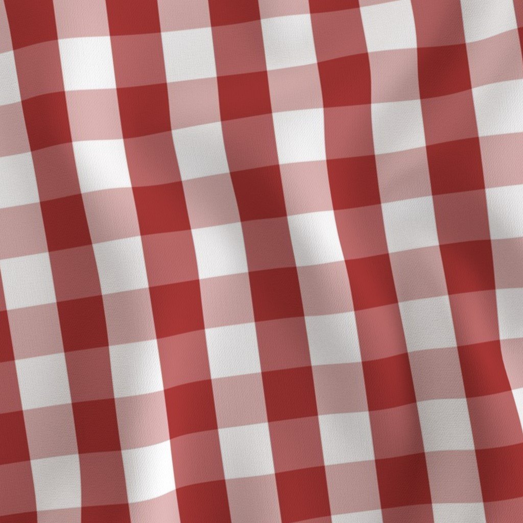 Aurora Red Gingham Check Pattern Design Collection Design Collection red checkered fabric