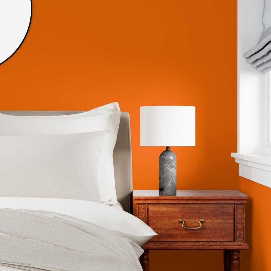 Bright Neon Orange Russet 2018 Fall Winter Color Trends Wallpaper bright neon wallpaper