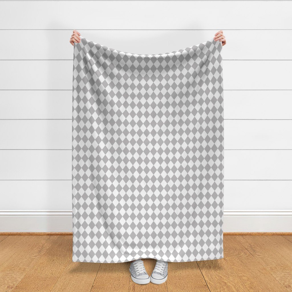 Grey Fog Small Modern Diamond Pattern Fabric grey fog pattern fabric
