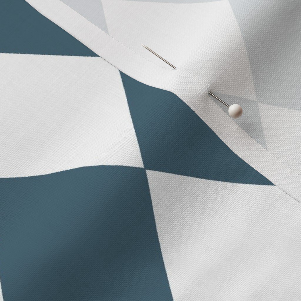 Bluestone Blue Small Modern Diamond Pattern Fabric lifestyle view