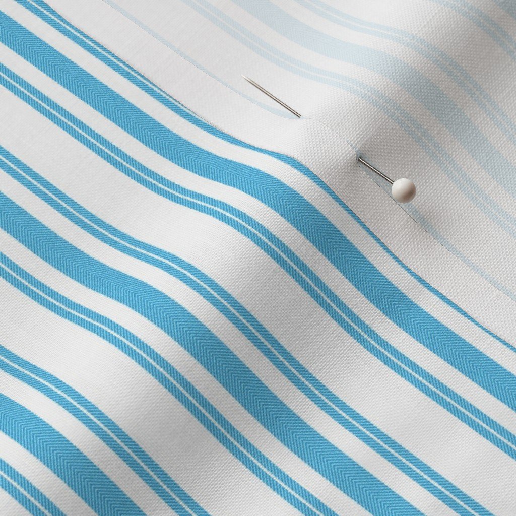 Trendy Large Blue Sky Pastel Blue French Mattress Ticking Double Fabric blue ticking fabric