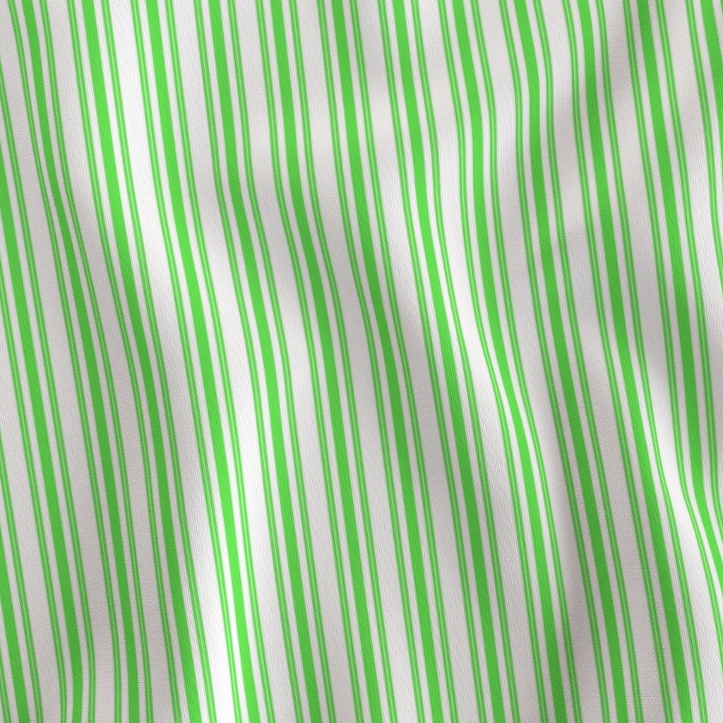 Trendy Large Lime Margarita Green French Mattress Ticking Double Fabric margarita and white fabric