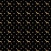 Cane Corso on Black with Louis Luxury Motifs in Tan