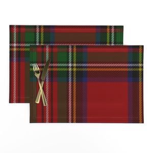 Royal Stewart Tartan Clan Plaid Interior Collection Design Collection check placemat design