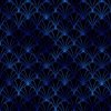 Scallop Shells in Black and Classic Blue Art Deco Vintage Faux Foil Pattern