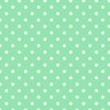 Mint Green and White Polka Dots