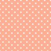 Peach and White Polka Dots