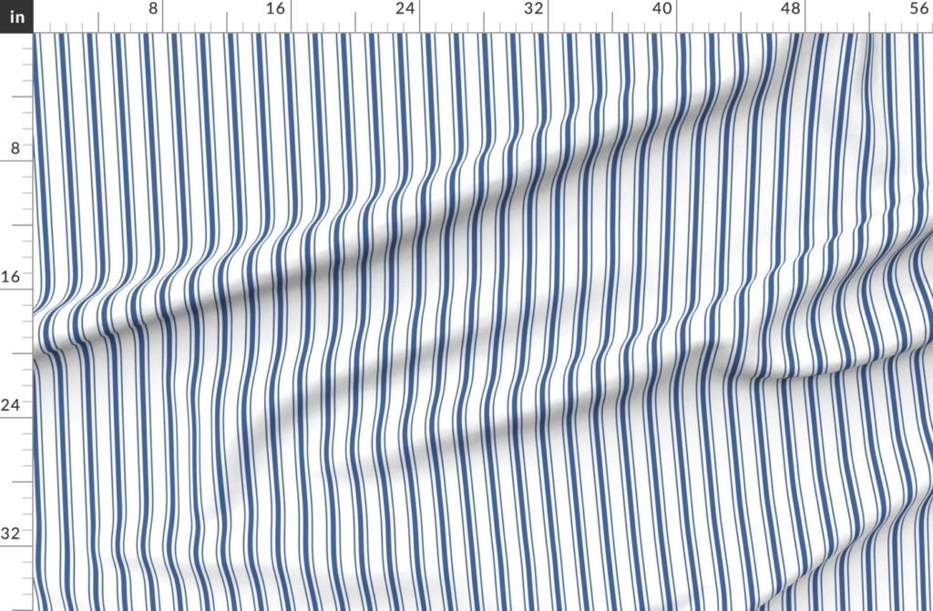 Mattress Ticking Dark Blue Fabric design