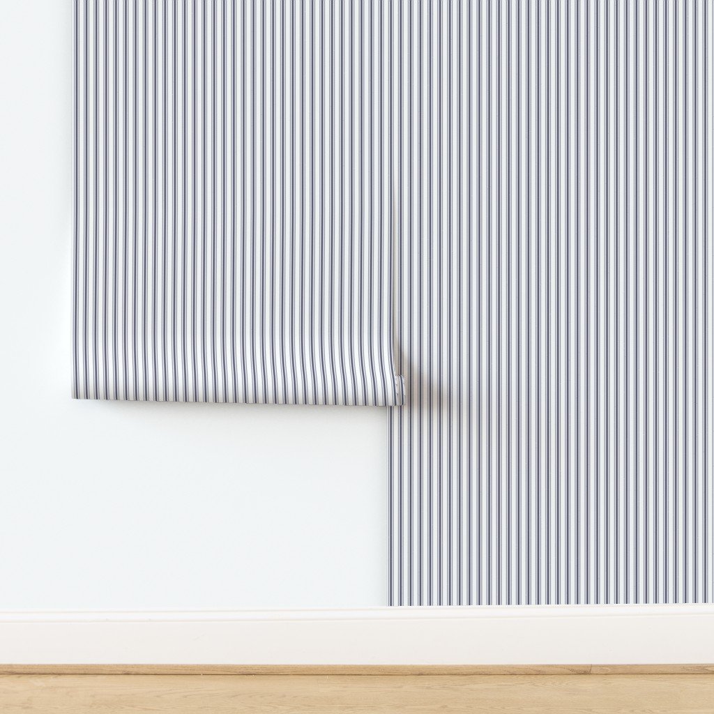 Mattress Ticking Midnight Blue Interior Collection design