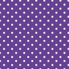 White Polkadots on Ultra Violet Purple Polkadots