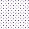 Ultra Violet Purple Polkadots on White