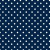 White Polkadots on Sailor Blue