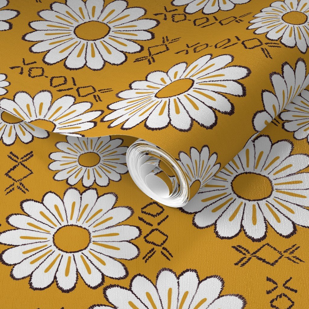 Harry Sunflower Shirt Flower Print Hippie Pop Art Floral Pattern Wallpaper sunflower shirt wallpaper