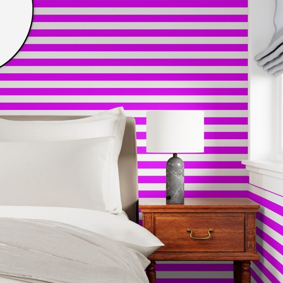 Orlando Orchid Pink Horizontal Tent Stripes Florida Colors of the Wallpaper tent stripes wallpaper