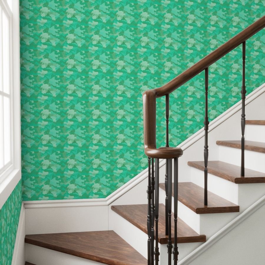Sea Mint Camo Camouflage Pattern Wallpaper green camo wallpaper