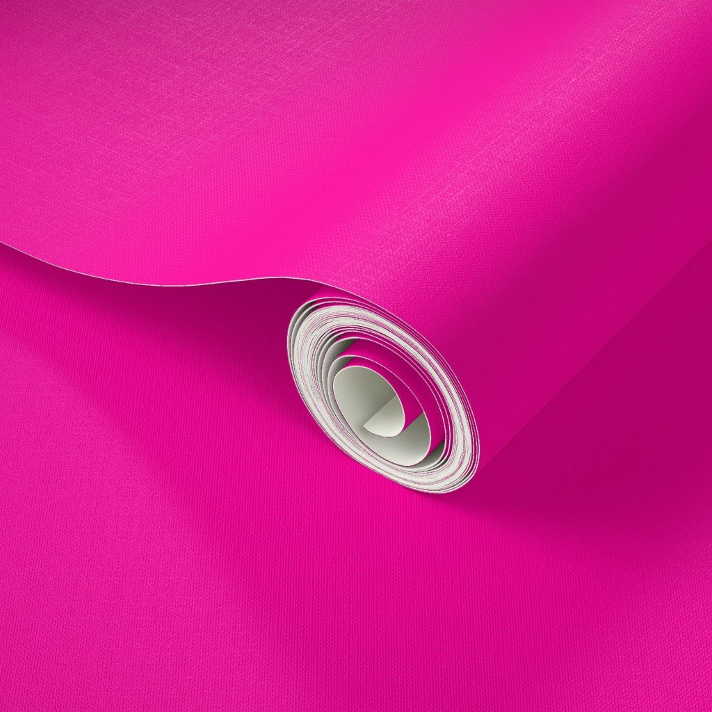 Neon Hot Pink Coordinate Solid for Neo Deco Prints Wallpaper bright pink wallpaper
