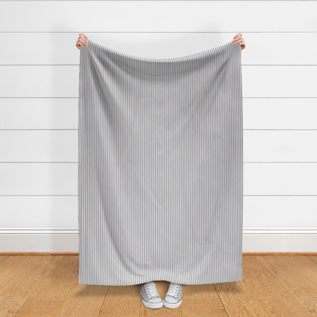 Micro Stressed Blue Denim Mattress Ticking Fabric blue ticking fabric