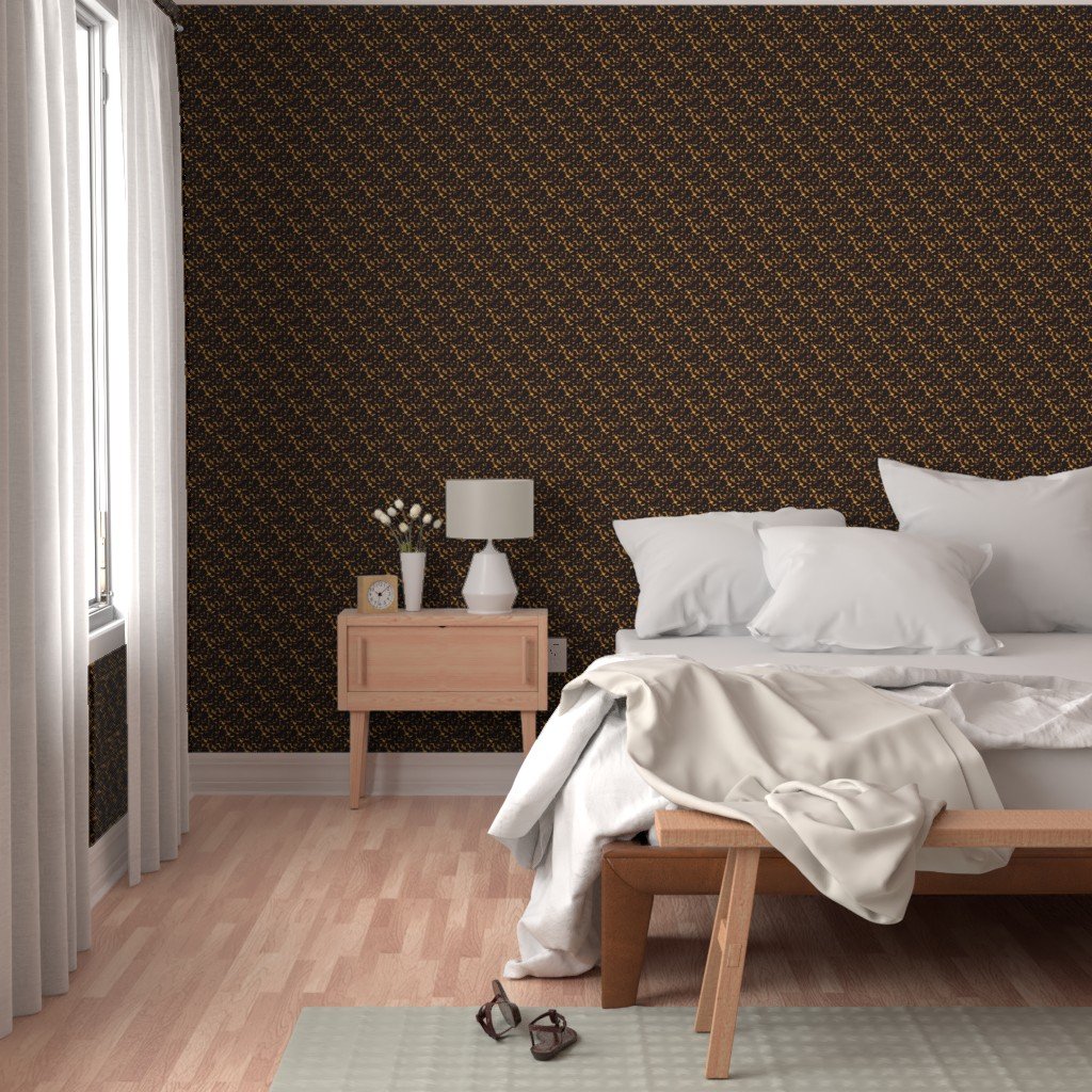 Micro Gold and and Brown Tortoisehell Seamless Repeat Pattern Wallpaper gold and brown wallpaper