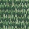 Endless Evergreen Forest with Fir Trees in Shades of Green