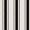 Coal Black Antique Vintage Mattress Ticking Stripe on Cream