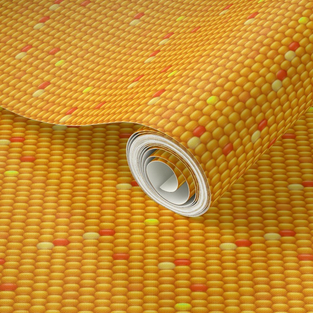 Indian Corn Kernels in Autumn Yellow Orange and Brown for Thanksgiving Wallpaper autumn corn wallpaper
