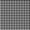Black Color Classic Small Half Inch Gingham Check Tartan Plaid