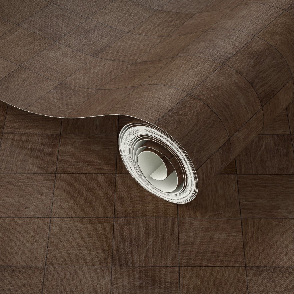 2 inch Dark Wood Checkerboard Chess Pattern Wallpaper checkerboard pattern wallpaper