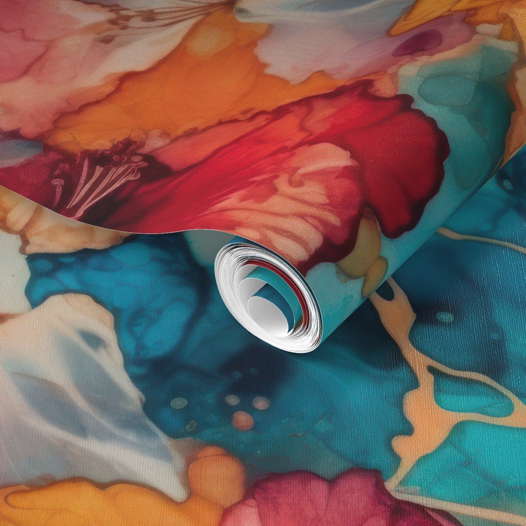 Hawaiian Alcohol Ink Wallpaper alcohol ink wallpaper