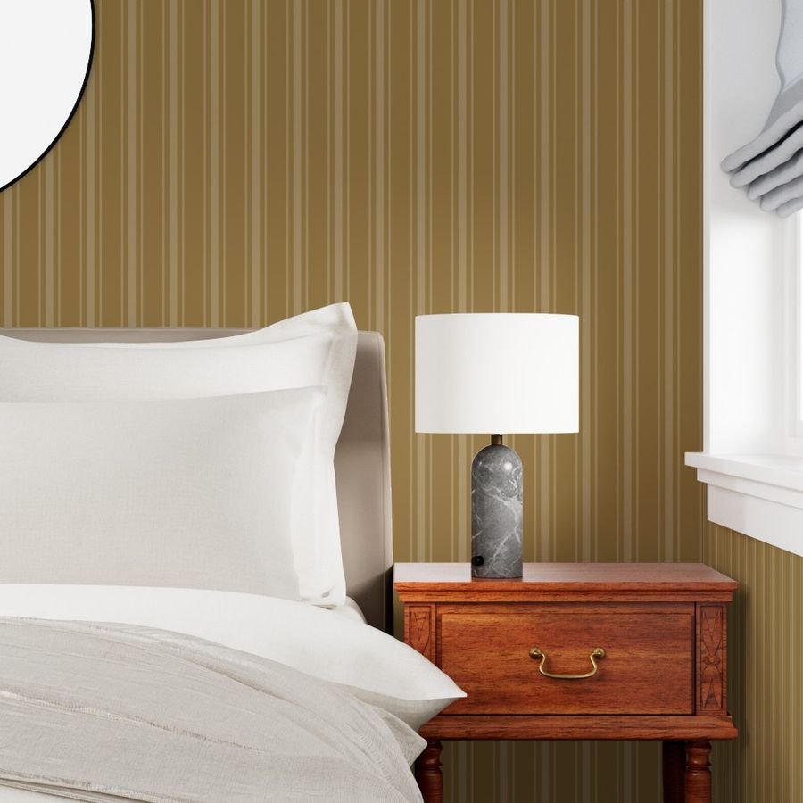 Tan French Provincial Mattress Ticking Wallpaper beige on tan wallpaper