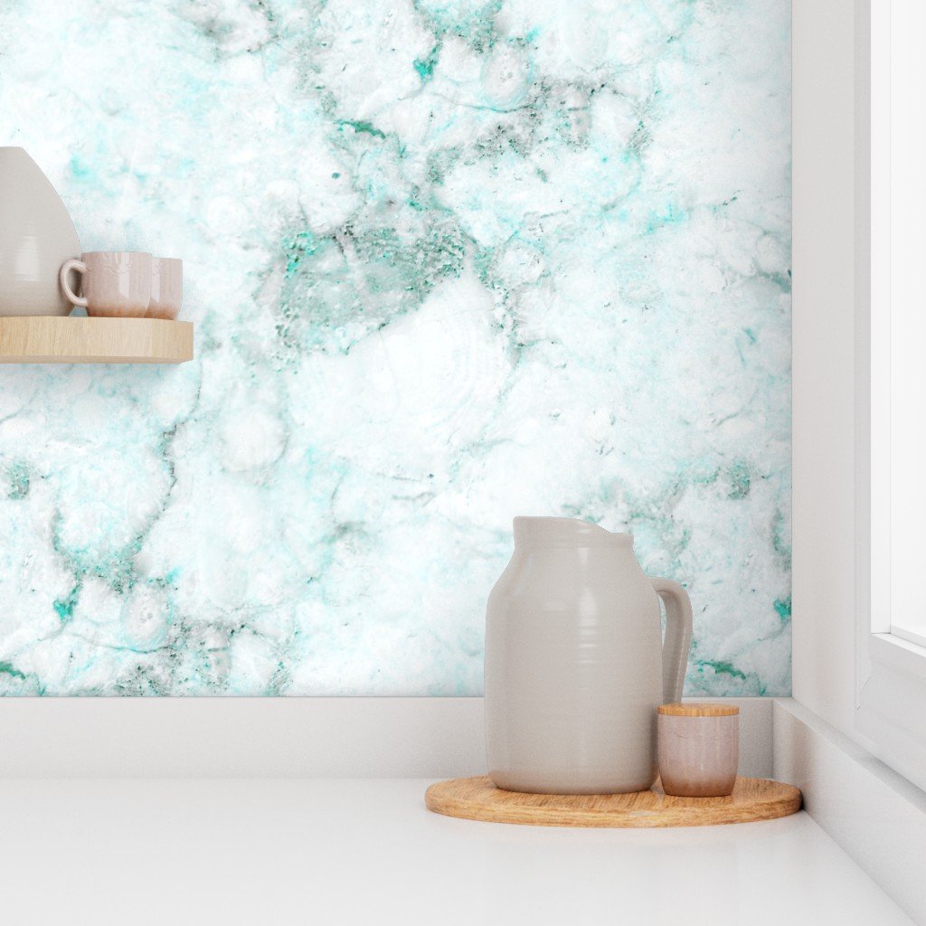 Marble Natural Stone Grey With Turquoise Veining Quartz Wallpaper carrara marble wallpaper