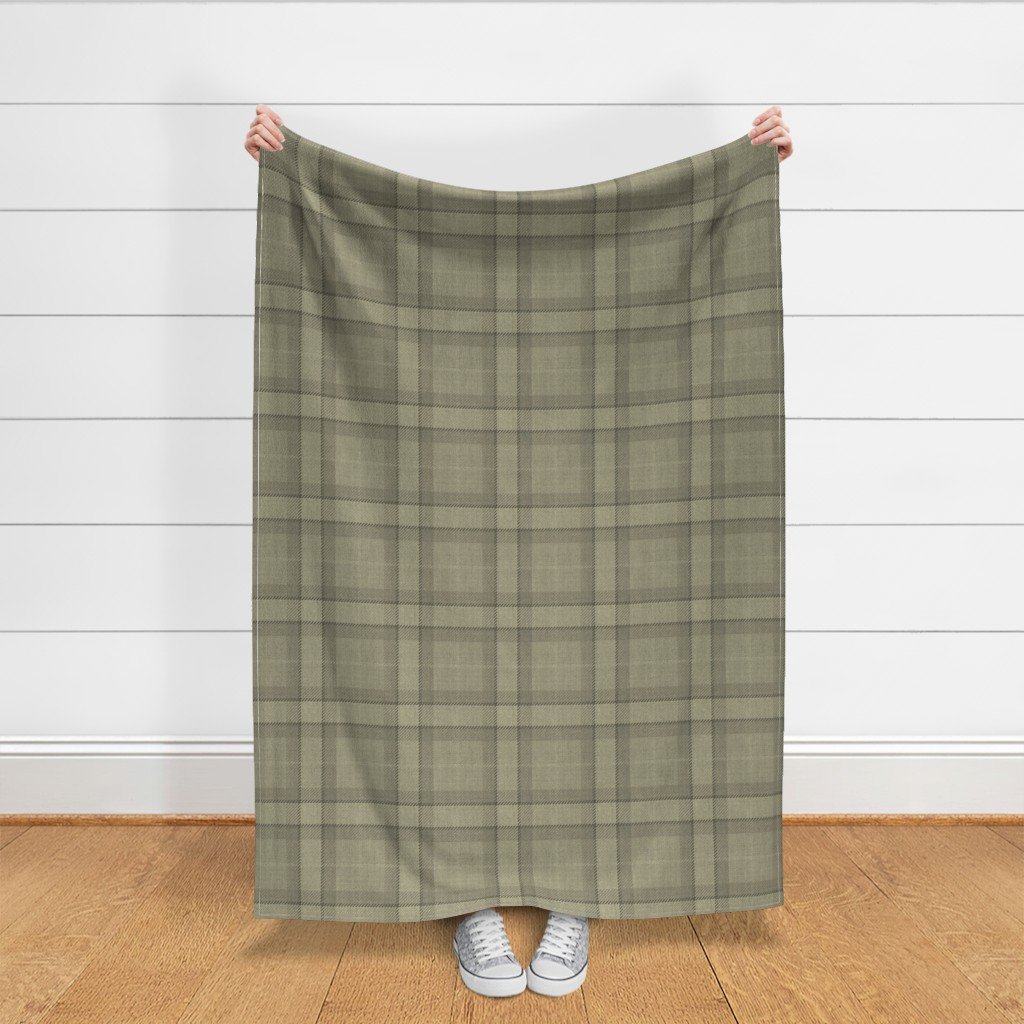 Yellow Gold Vintage Christmas Tartan Plaid Fabric lifestyle view