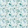 Small Blue and Aqua Shards of Tumbled and Scattered Watercolor Seaglass
