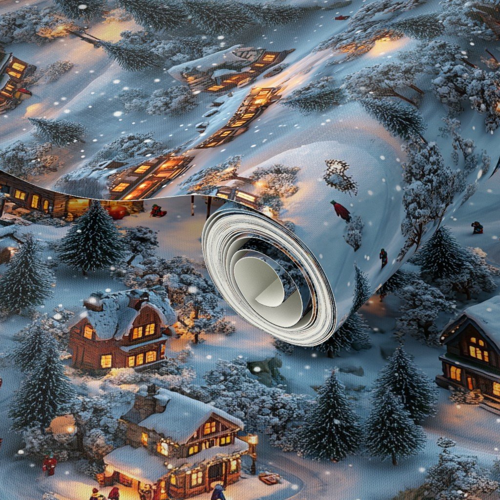 Night Before Christmas - Twilight Serenity Wallpaper lights wallpaper