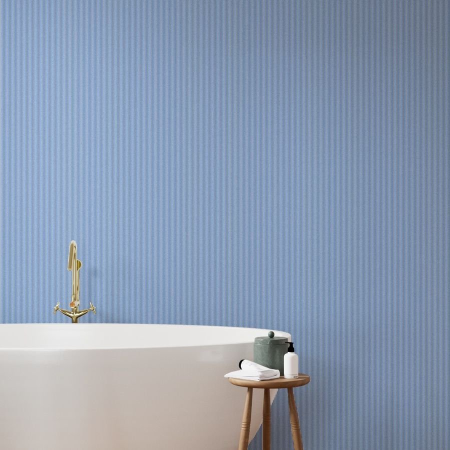 Sofa Nap Blue Pinstripe with White Pinstripes Dad Edit Wallpaper afternoon naps wallpaper
