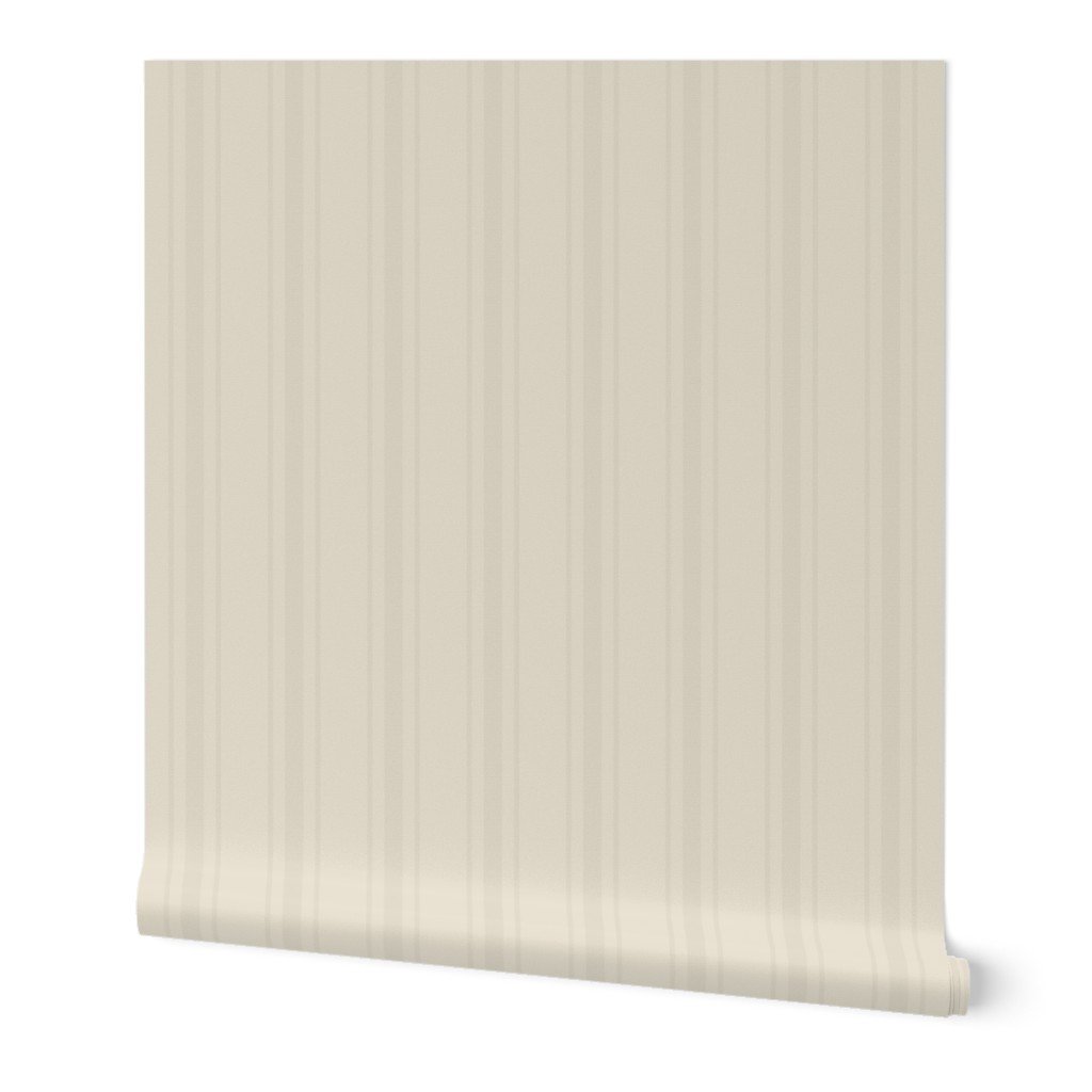 Tonal Oatmeal Tailored Ticking Stripe Cottage Farmhouse Wide Stripe W Wallpaper beige stripe wallpaper