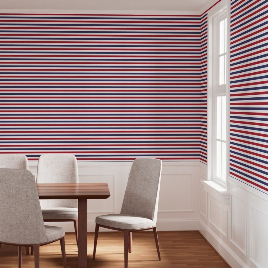 USA American Flag Red White and Blue Alternating Stripes Wallpaper 4th july wallpaper