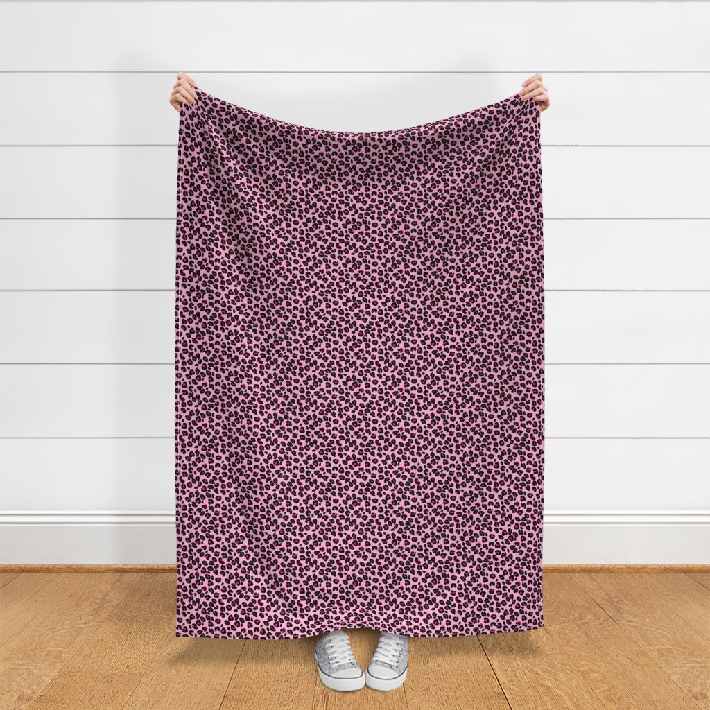 Leopard Spots Pink Fabric jungle cat fabric