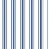 Mattress Ticking Wide Striped Pattern in Dark Blue and White