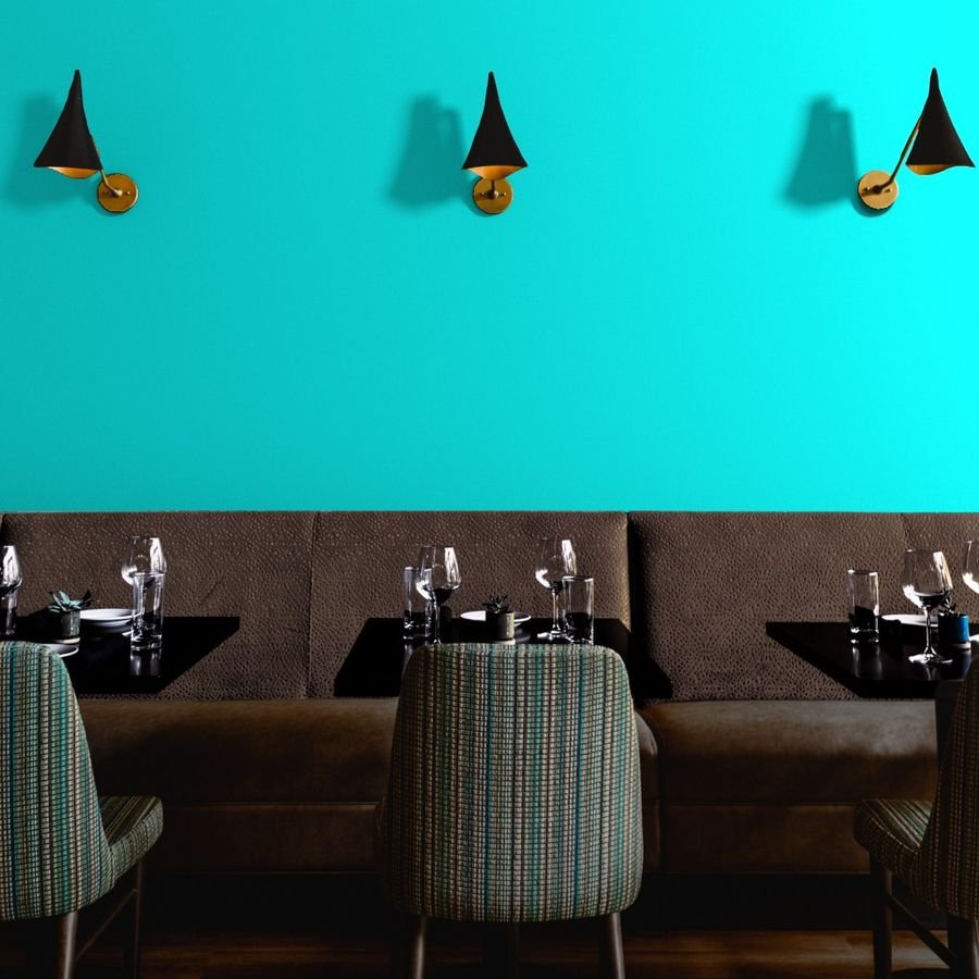 Bright Neon Aqua Blue Solid Coordinate Wallpaper dayglo aqua wallpaper