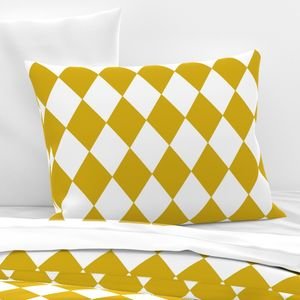 Antique Moss Yellow Modern Diamond Pattern Design Collection Design Collection clear antique moss pillow sham design