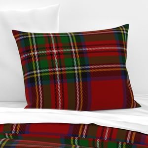 Royal Stewart Tartan Clan Plaid Interior Collection Design Collection royal stewart pillow sham design
