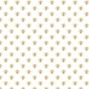 Gold Queen Bees on White