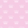 Princess Charlotte Pale Pink Crowns on Pink