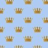 Louis Blue Crown Prince Gold Crowns on Blue