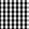 Small Black White Gingham Checked Square Pattern