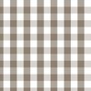 Mulch Brown Gingham Check Plaid
